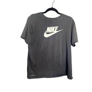 Nike Dri-fit Tee Women Large L Loose Athletic Cut Scoop Neck Athleisure Logo